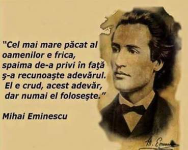 eminescu citat adevarul crud