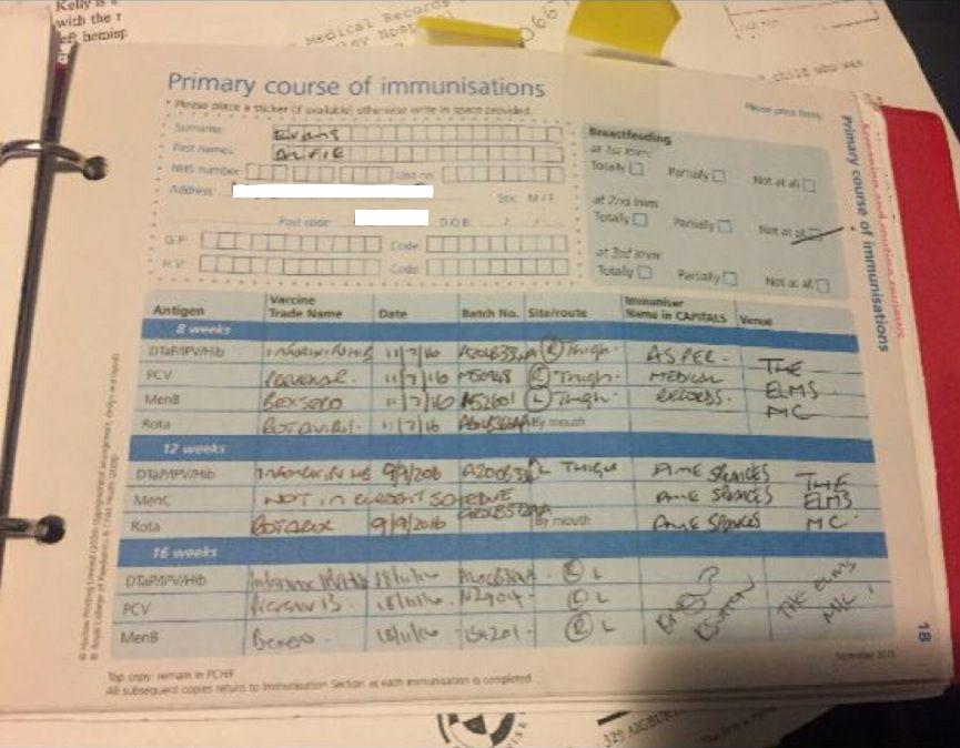 alfie evans - carnet de vaccinare - ksiązeczka-alfiegi2